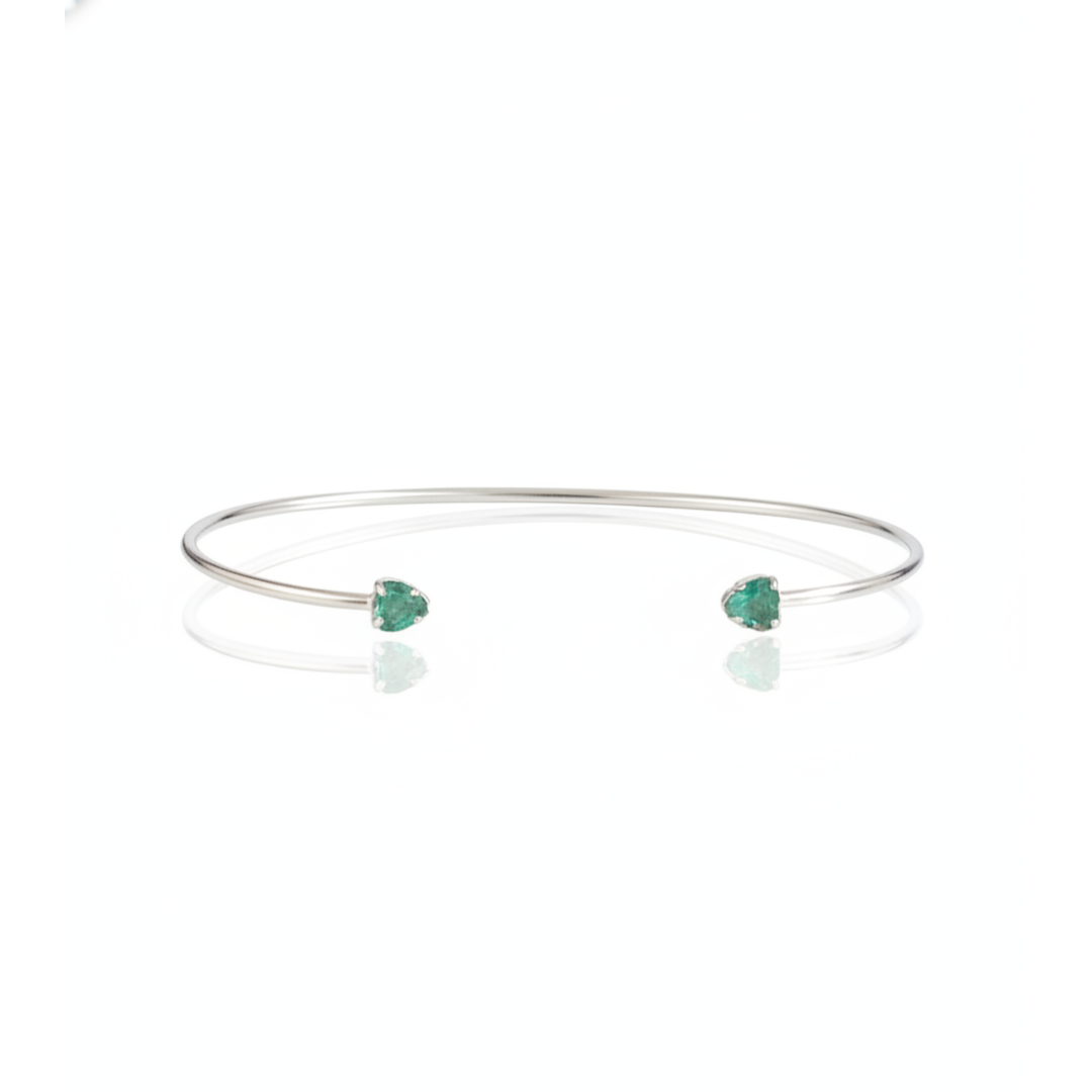 Bracelete 6 cm diametro coração 4x4 vidro Bracelete 6 cm diametro coração 4x4 vidro